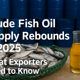 🐟 Crude Fish Oil Supply Rebounds in 2025 — What Exporters Need to Know