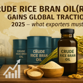 🥥 Crude Rice Bran Oil (RBO) Gains Global Traction in 2025 — What Exporters Must Know