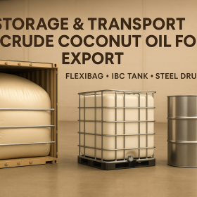 🌴 How to Store and Transport Crude Coconut Oil for Export: Flexibag, IBC Tank, Drums