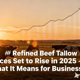 📊 Refined Beef Tallow Prices Set to Rise in 2025 — What It Means for Businesses