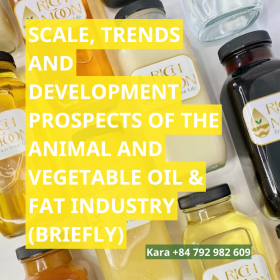SCALE, TRENDS AND DEVELOPMENT PROSPECTS OF THE ANIMAL AND VEGETABLE OIL & FAT INDUSTRY (BRIEFLY) SCALE, TRENDS AND DEVELOPMENT PROSPECTS OF THE ANIMAL AND VEGETABLE OIL & FAT INDUSTRY (BRIEFLY)