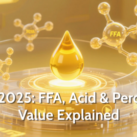 Understanding FFA, Acid Value & Peroxide Value in Oils – Complete Buyer Guide 2025